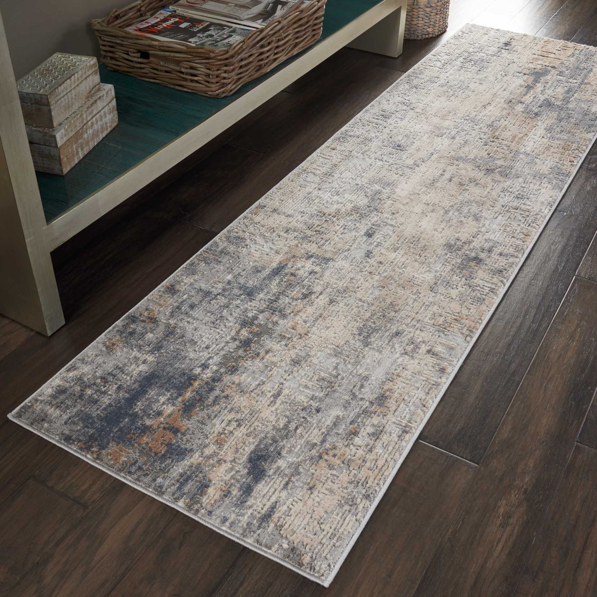 Nourison Rustic Textures RUS01 Grey/Beige Rug