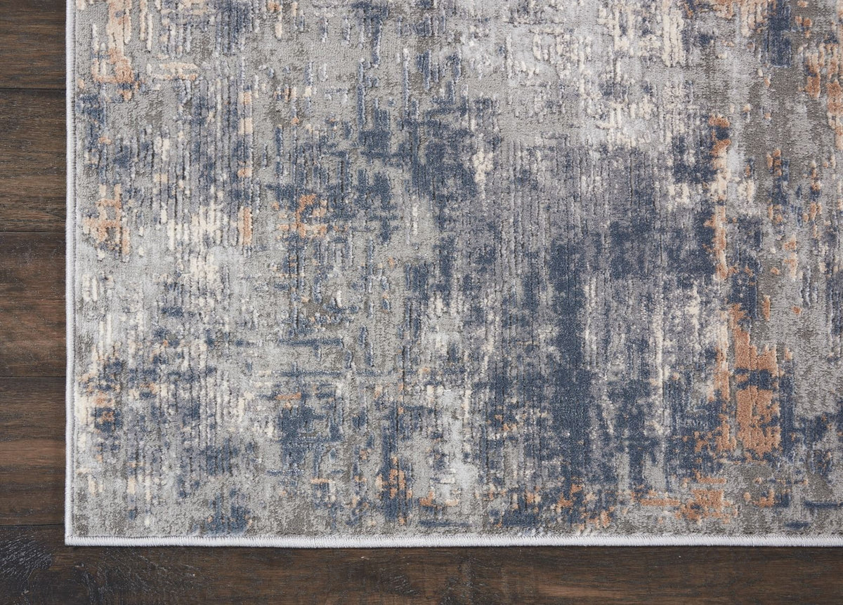 Nourison Rustic Textures RUS01 Grey/Beige Rug