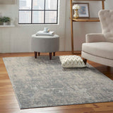 Nourison Rustic Textures RUS01 Ivory/Silver Rug
