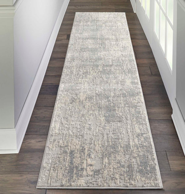 Nourison Rustic Textures RUS01 Ivory/Silver Rug