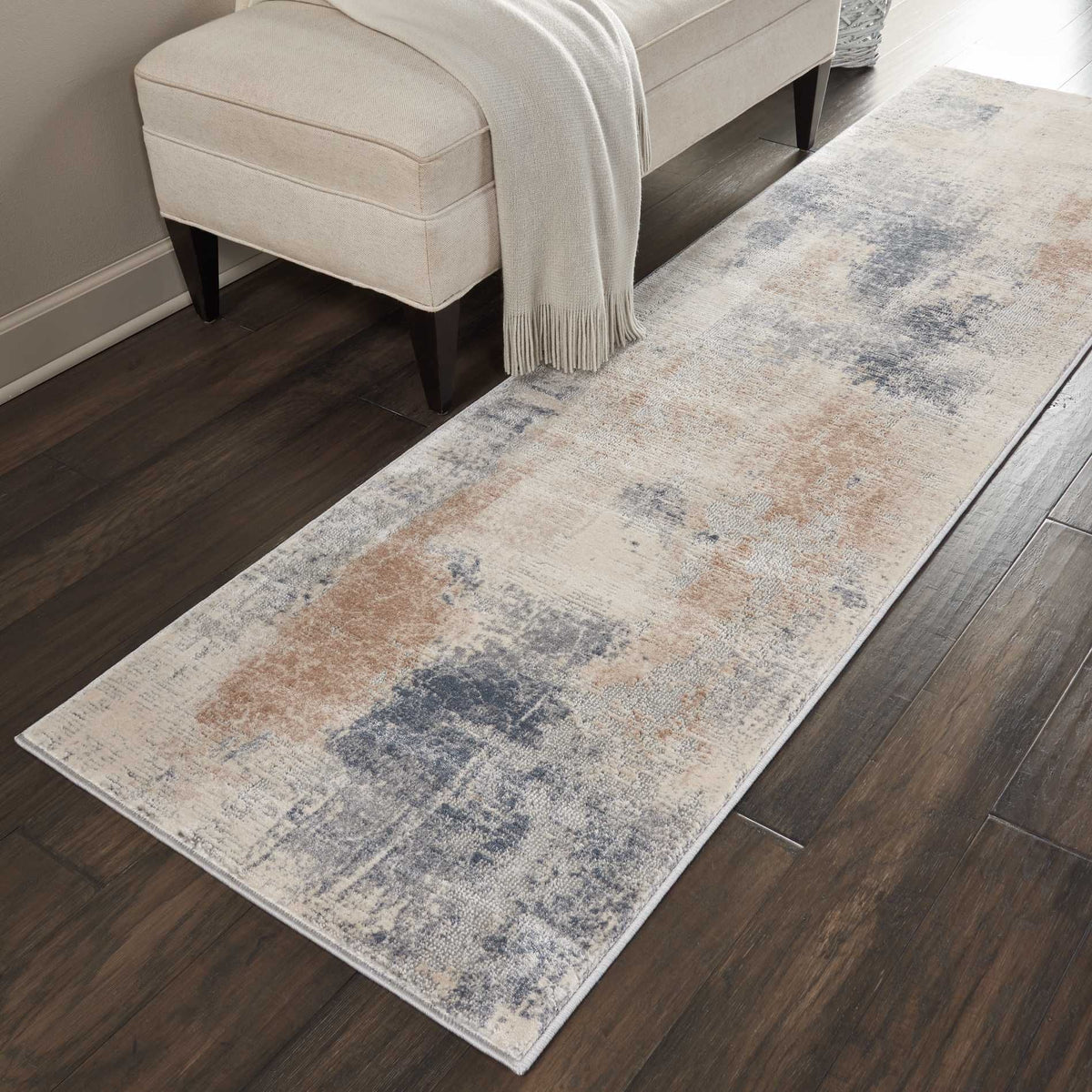 Nourison Rustic Textures RUS02 Beige/Grey Rug