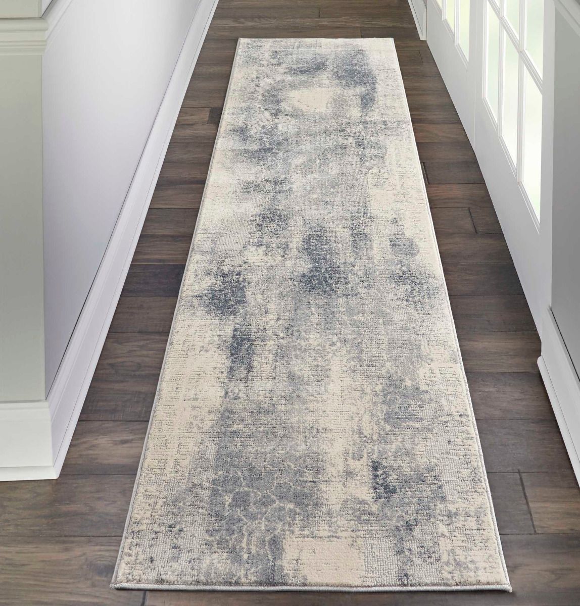Nourison Rustic Textures RUS02 Blue/Ivory Rug