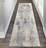Nourison Rustic Textures RUS02 Blue/Ivory Rug