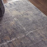 Nourison Rustic Textures RUS06 Grey/Beige Rug