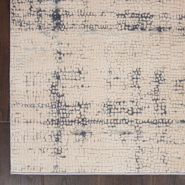 Nourison Rustic Textures RUS06 Ivory/Blue Rug