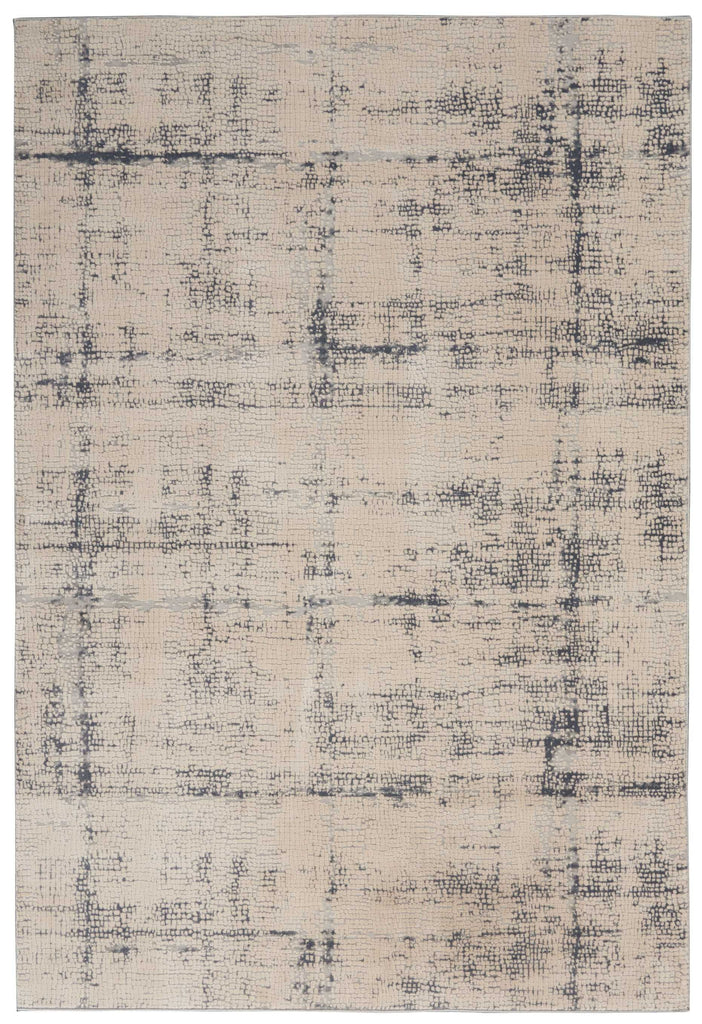 Nourison Rustic Textures RUS06 Ivory Blue Rug