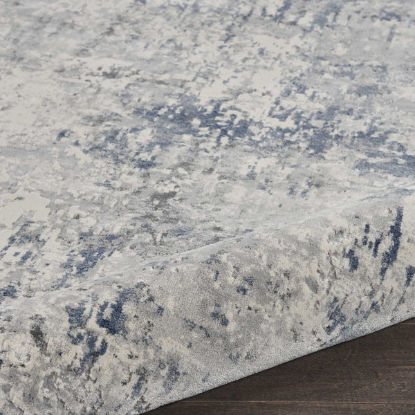 Nourison Rustic Textures RUS07 Ivory/Grey-Blue Rug