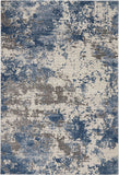 Nourison Rustic Textures RUS08 Grey/Blue Rug