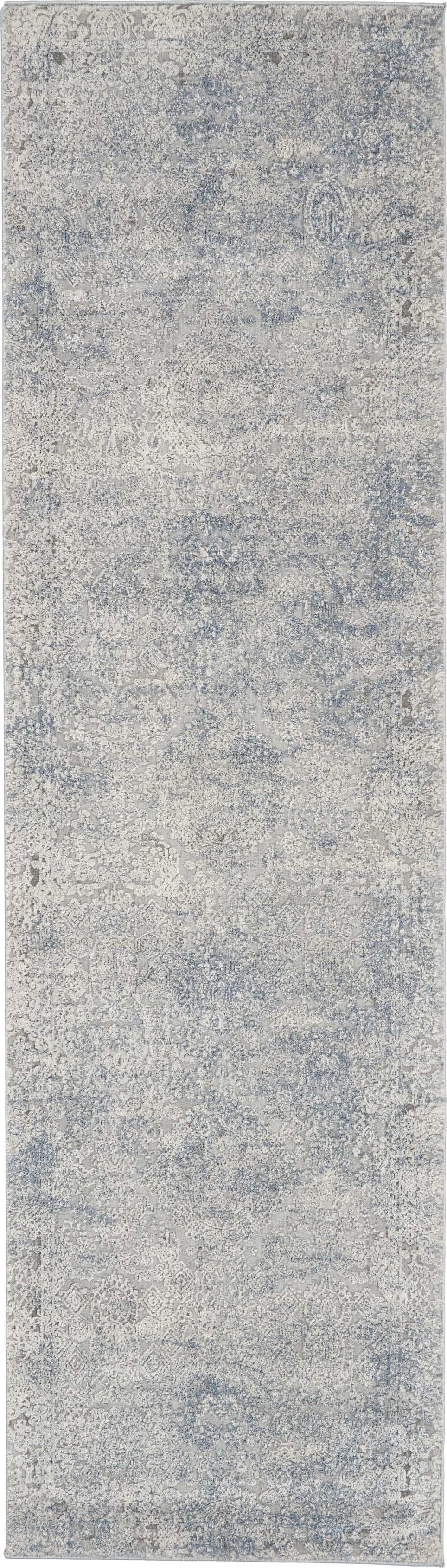 Nourison Rustic Textures RUS09 Ivory/Light Blue Rug
