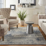 Nourison Rustic Textures RUS10 Ivory/Blue Rug