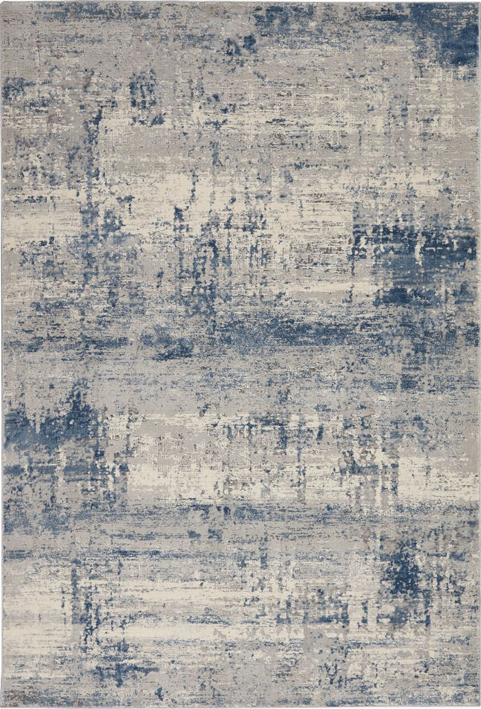 Nourison Rustic Textures RUS10 Ivory/Blue Rug