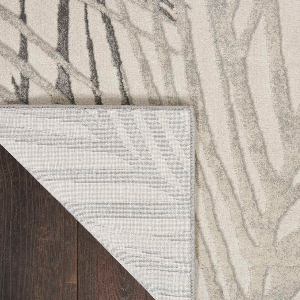 nourison rustic textures rus17 ivory grey rug