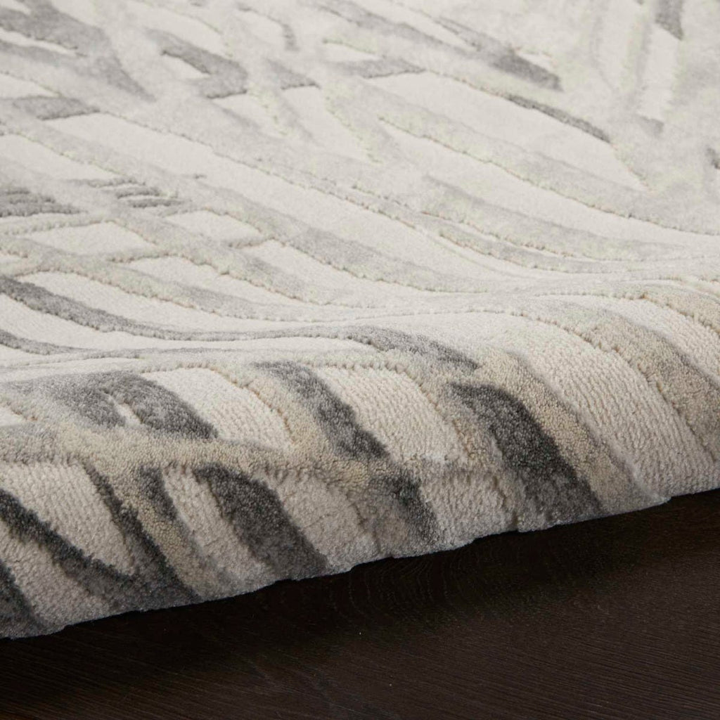 nourison rustic textures rus17 ivory grey rug