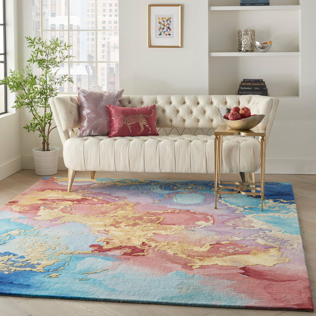 nourison prismatic prs18 multicolor rug