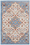 nourison elation etn08 ivory blue rug
