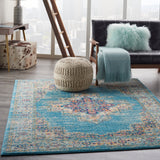 nourison passion psn03 light blue rug