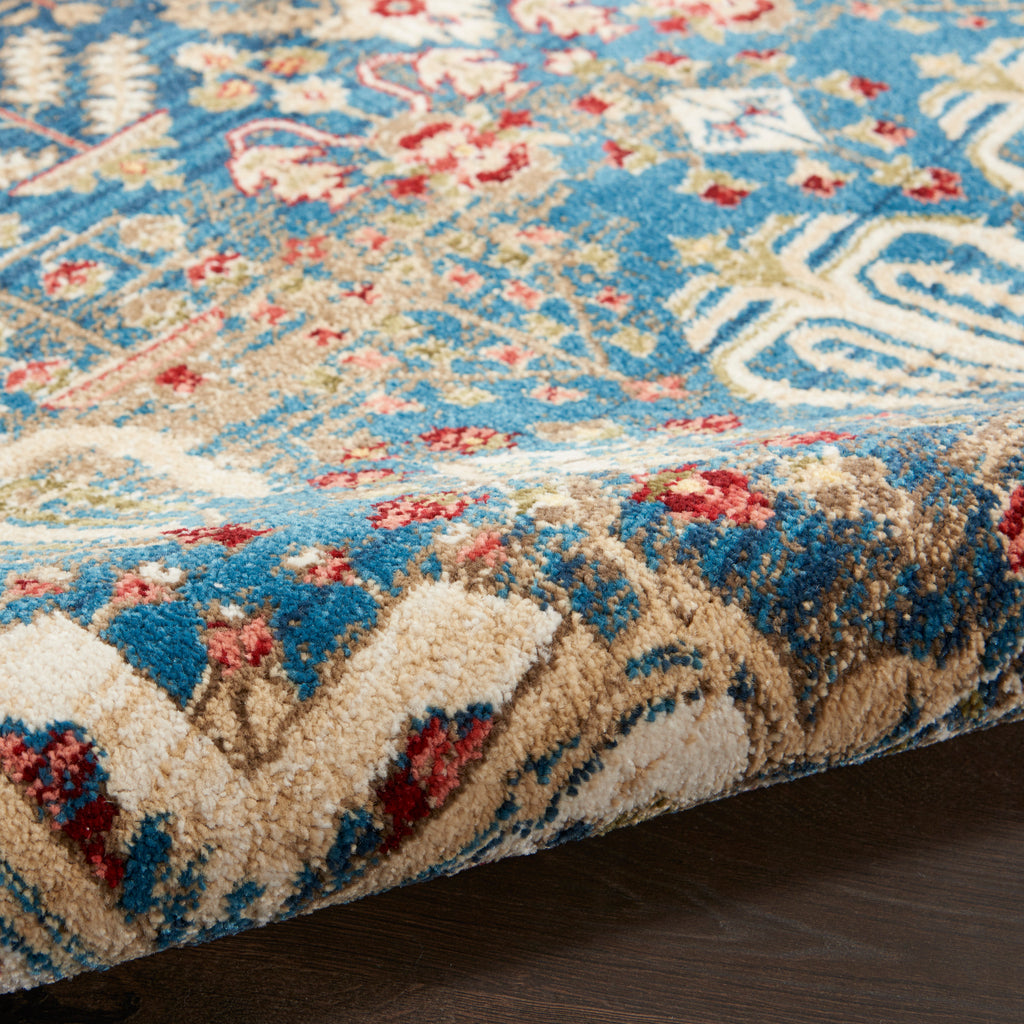 nourison karisma kar02 blue ivory rug