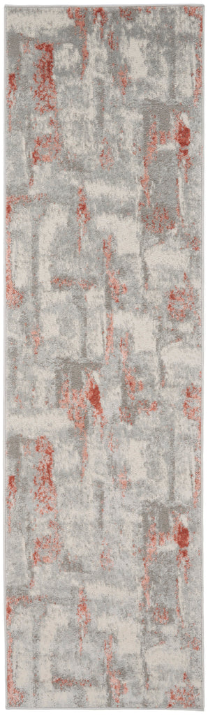 nourison elation etn06 grey brick rug