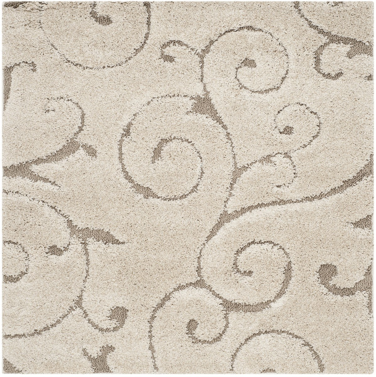 Safavieh Clearance Florida Shag SG455-1113 Cream Beige Rug