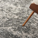 nourison dreamy shag drs04 charcoal grey rug