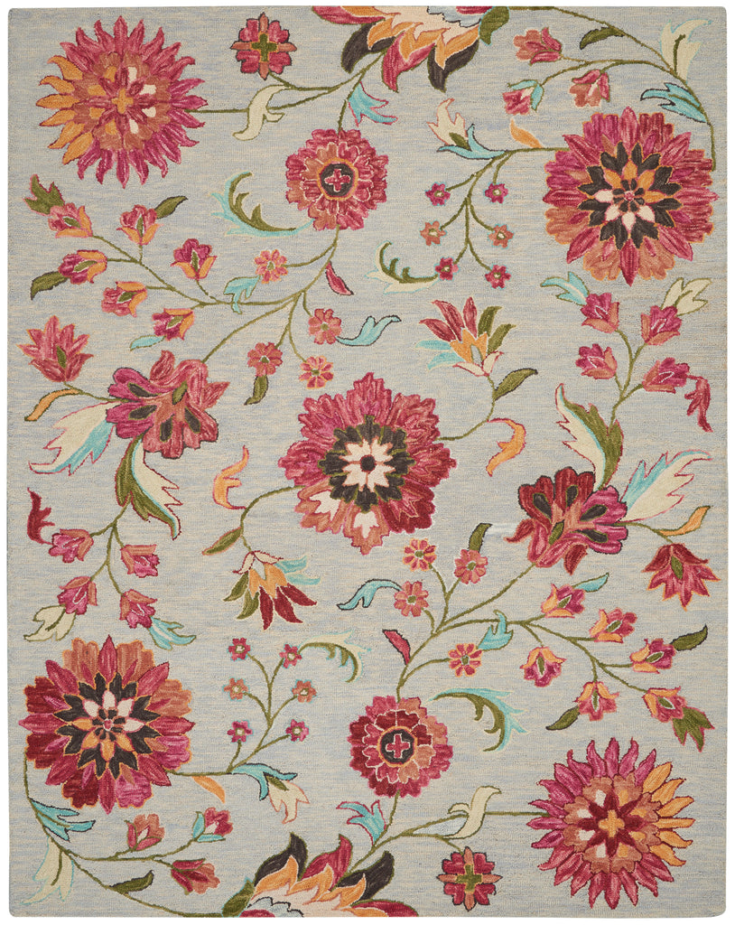 nourison bahari bah04 grey multi rug