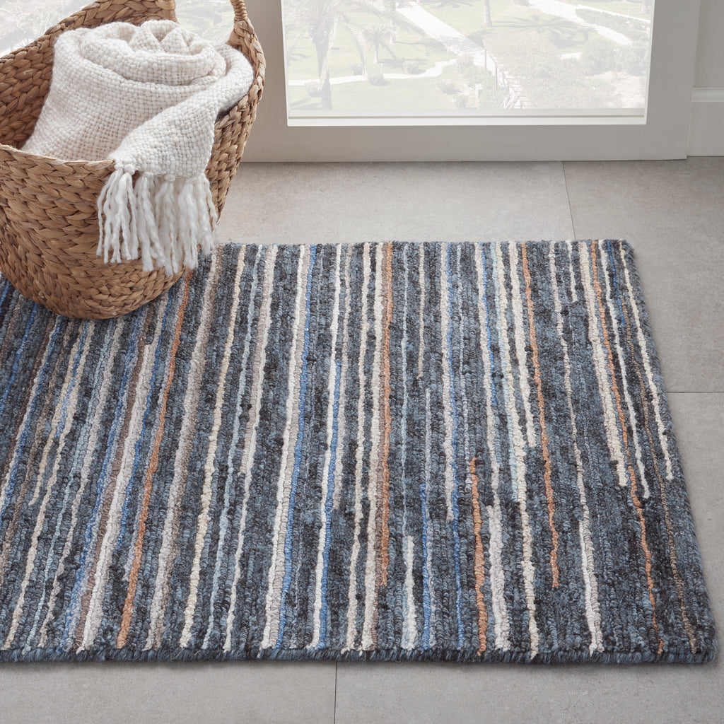 nourison plateau pae01 blue rug