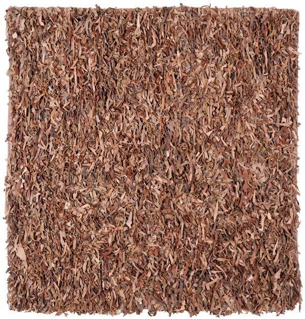 Safavieh Clearance Leather Shag LSG511K Brown Rug