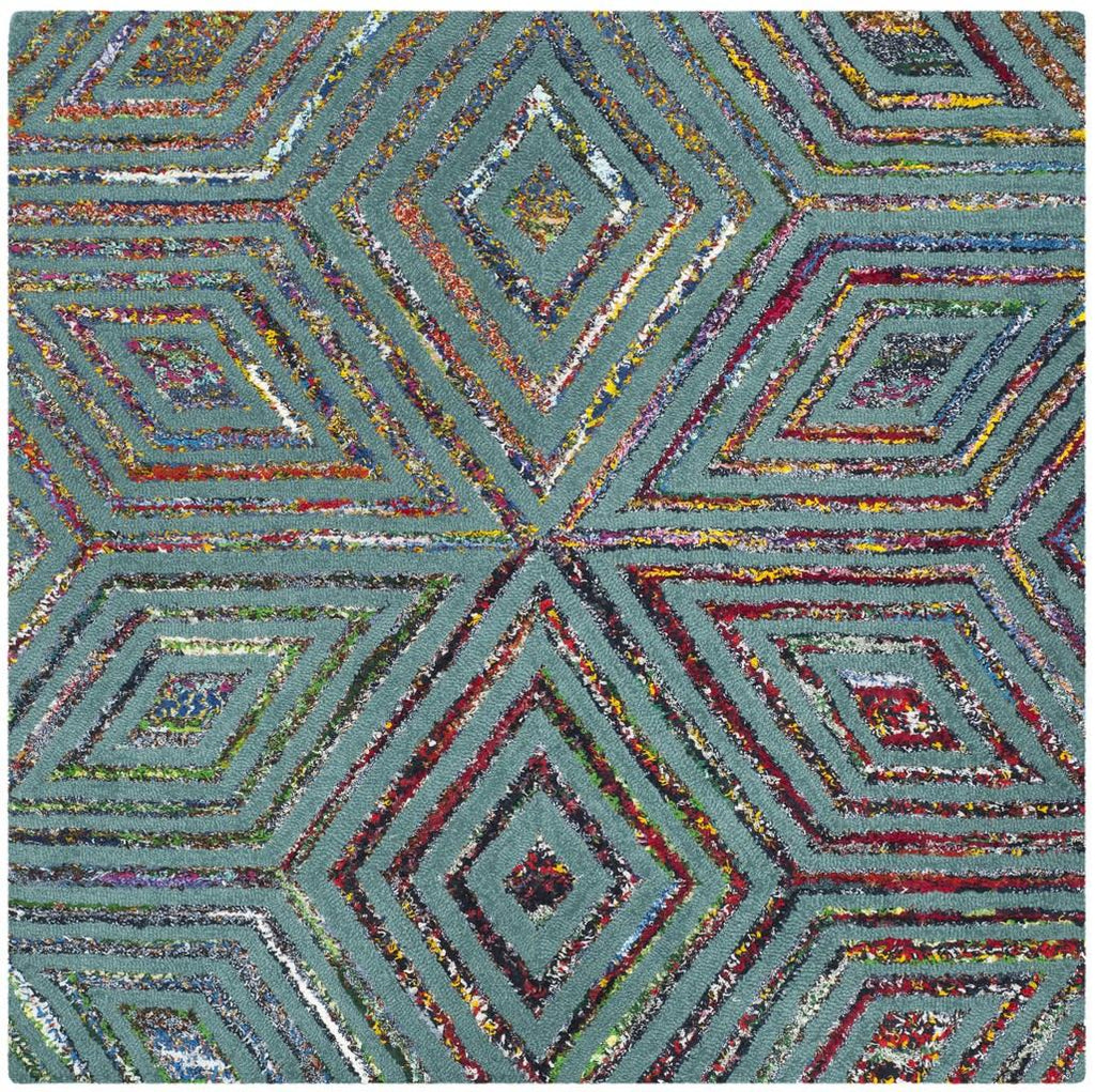 Safavieh Clearance Nantucket NAN607A Blue Multi Rug