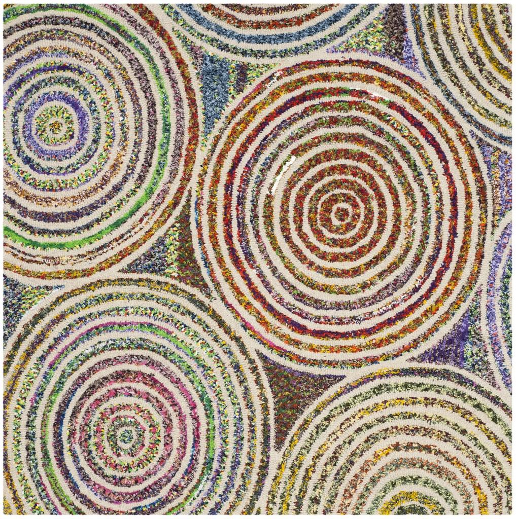 Safavieh Clearance Nantucket NAN610A Beige Multi Rug