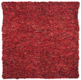 Safavieh Clearance Leather Shag LSG511D Red Rug