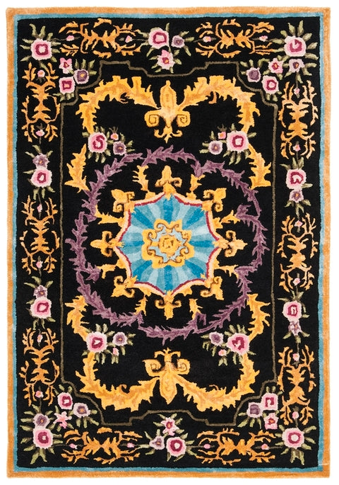 safavieh clearance savonnerie sav609b black rug