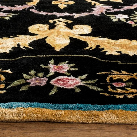 safavieh clearance savonnerie sav609b black rug