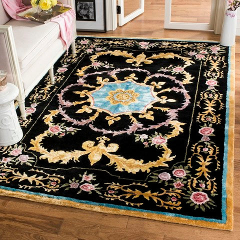 safavieh clearance savonnerie sav609b black rug
