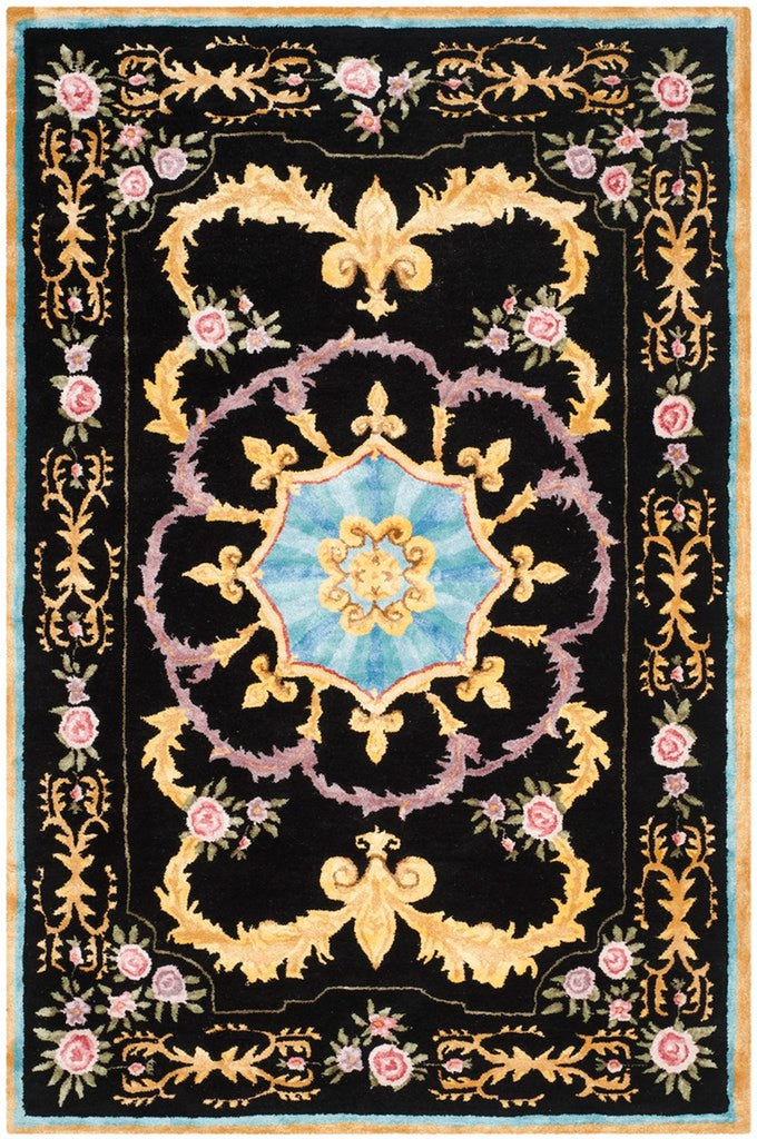 safavieh clearance savonnerie sav609b black rug