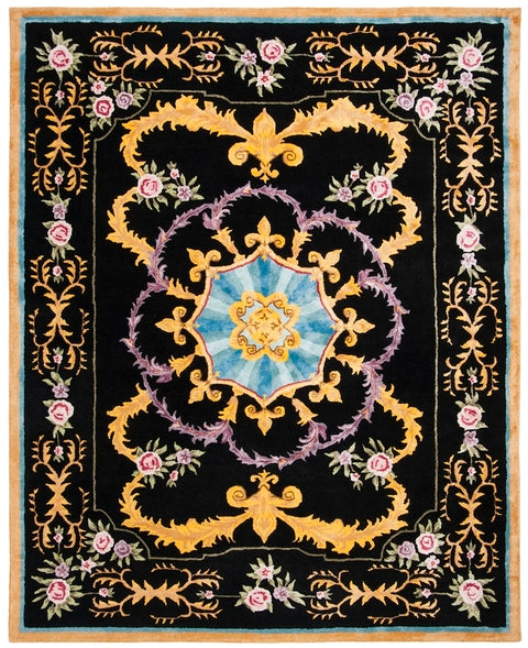 safavieh clearance savonnerie sav609b black rug