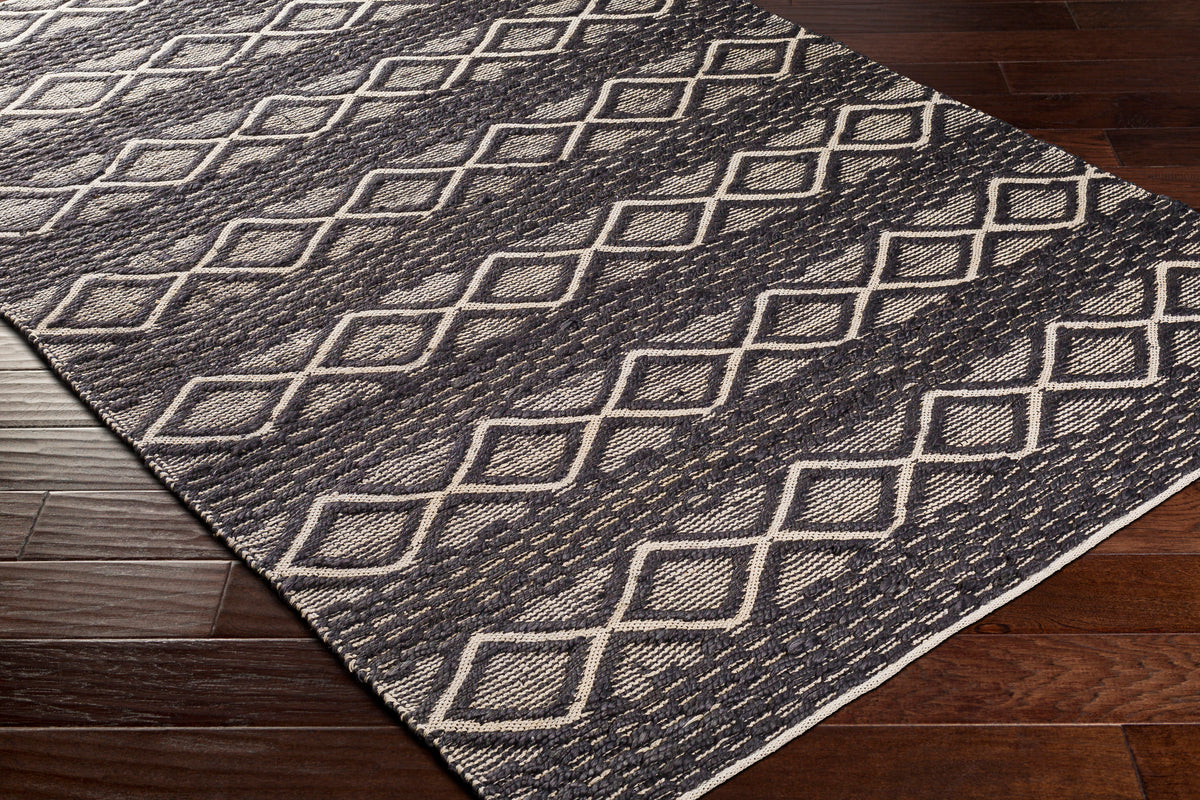 surya santa barbara sbb 2308 charcoal rug
