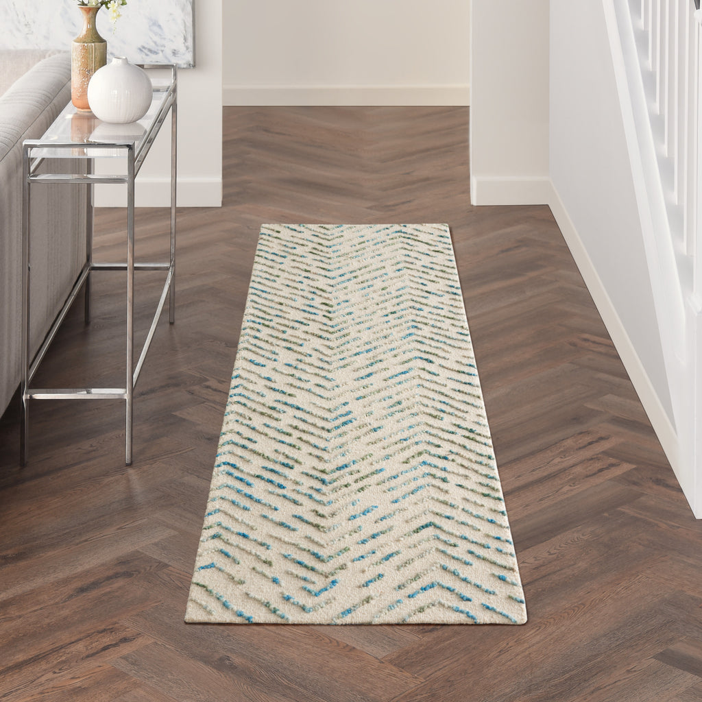 nourison colorado clr02 ivory green rug