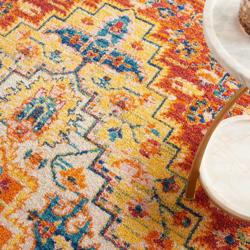 nourison allur alr04 red multicolor rug