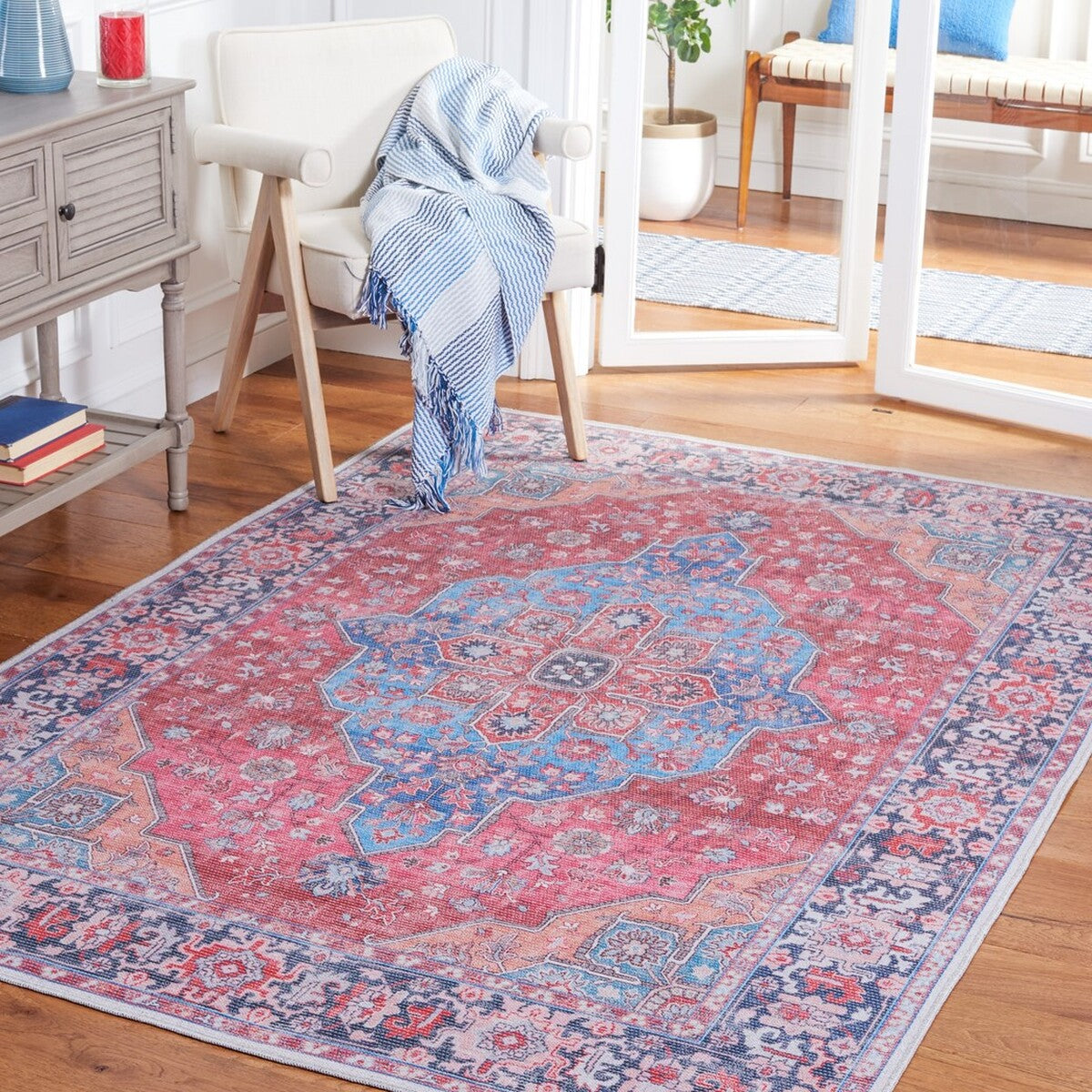 safavieh clearance serapi sep369m blue rug