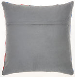 nourison natural leather hide s2204 multicolor pillow