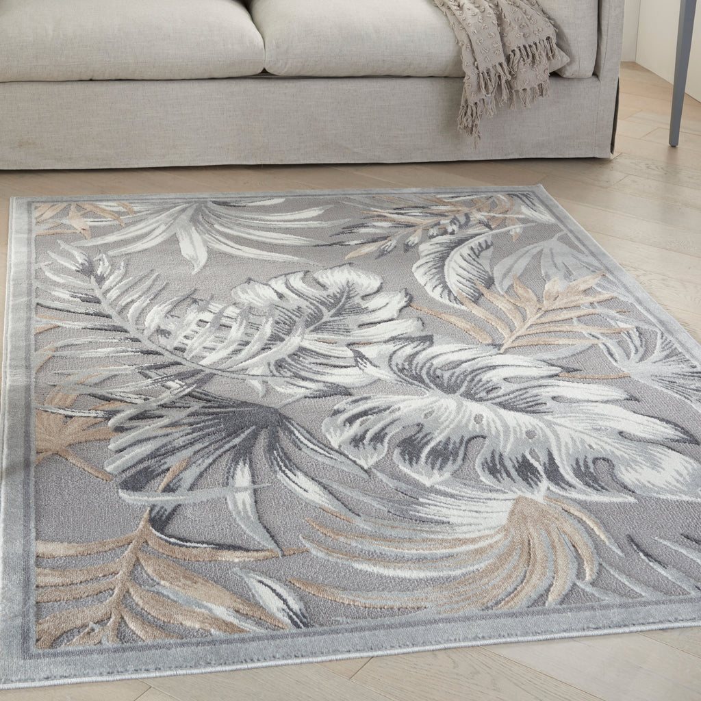 nourison seaside sds01 grey rug