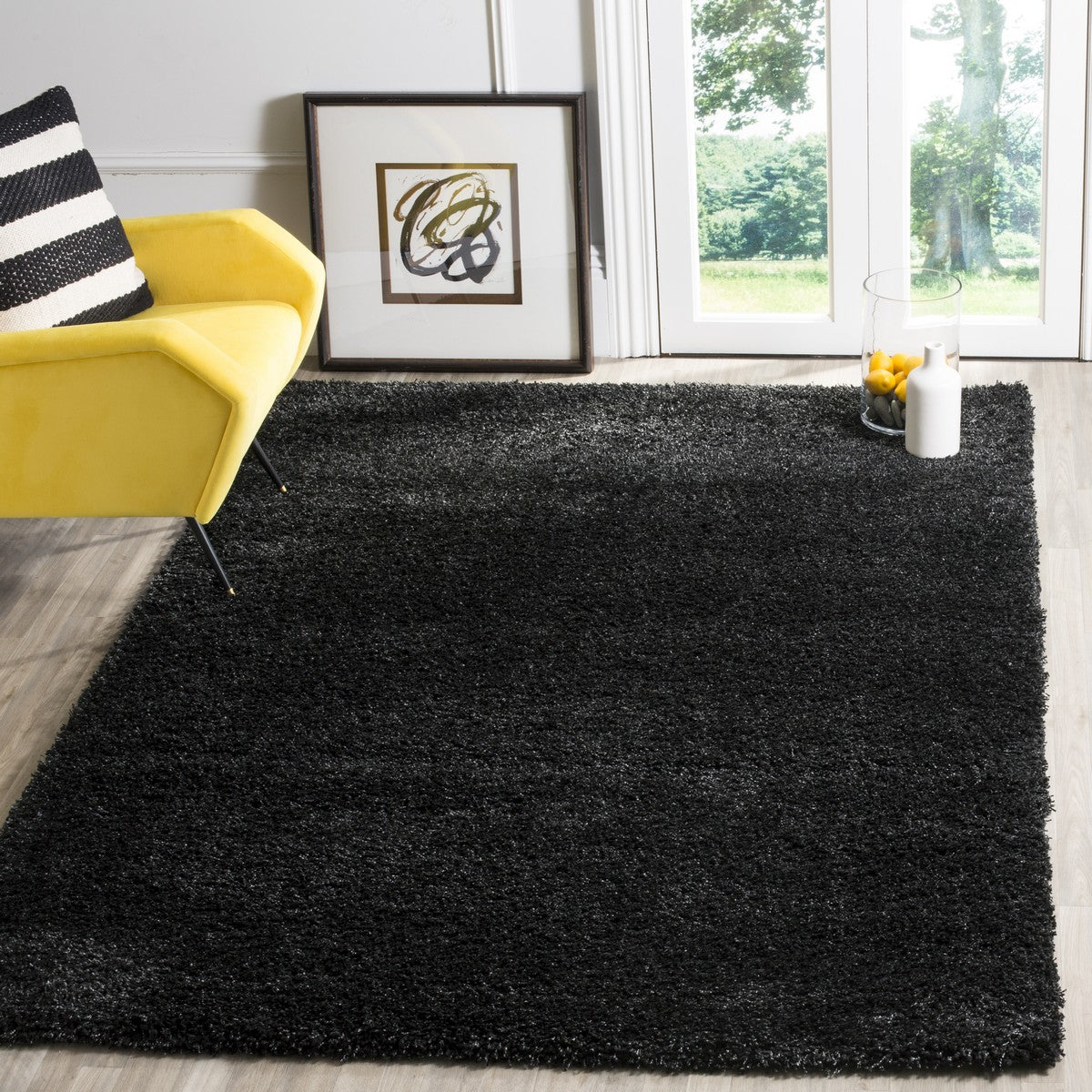 safavieh clearance shag sg151 9090 black rug