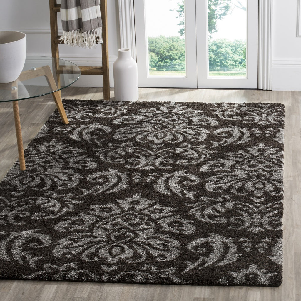 safavieh clearance shag sg460 2879 dark brown rug