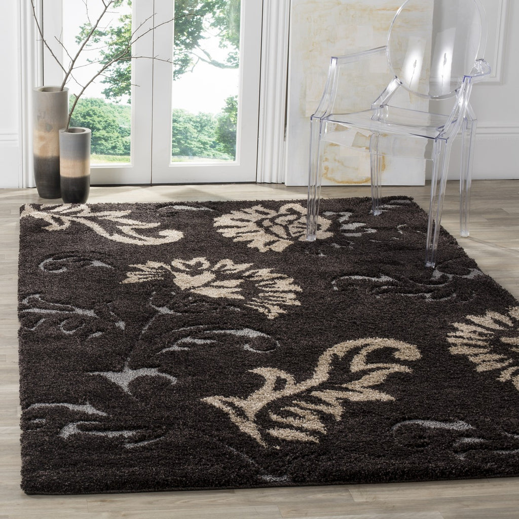 safavieh clearance shag sg463 2879 dark brown rug