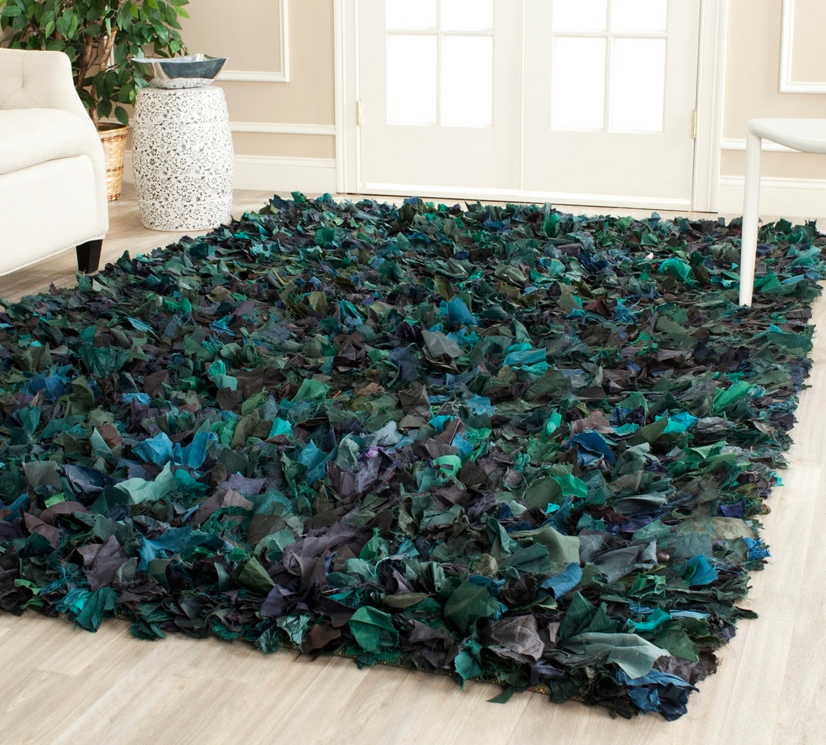safavieh clearance rio shag sg951a green rug
