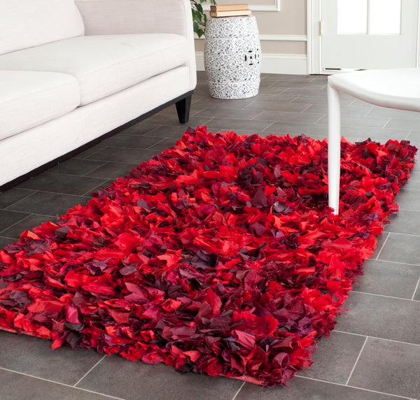 safavieh clearance rio shag sg951e red rug