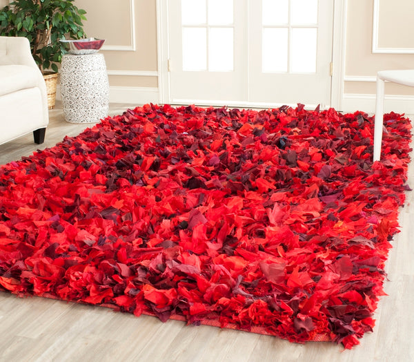 safavieh clearance rio shag sg951e red rug