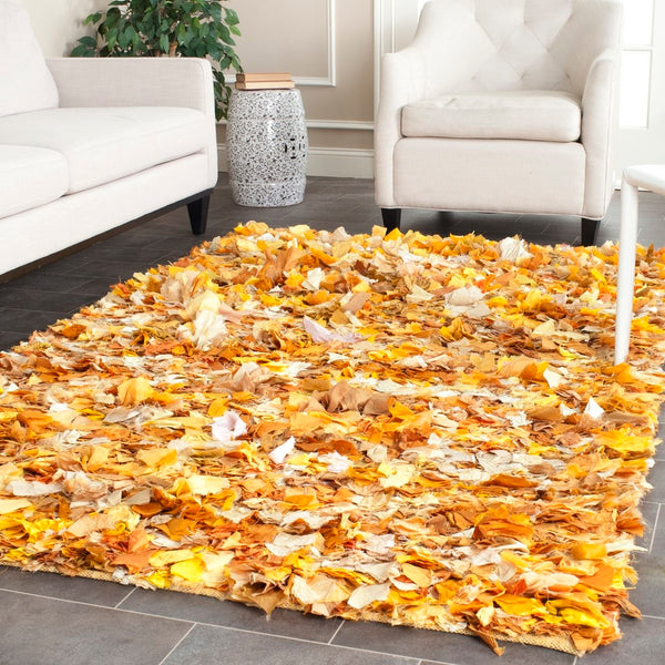 safavieh clearance rio shag sg951g gold rug