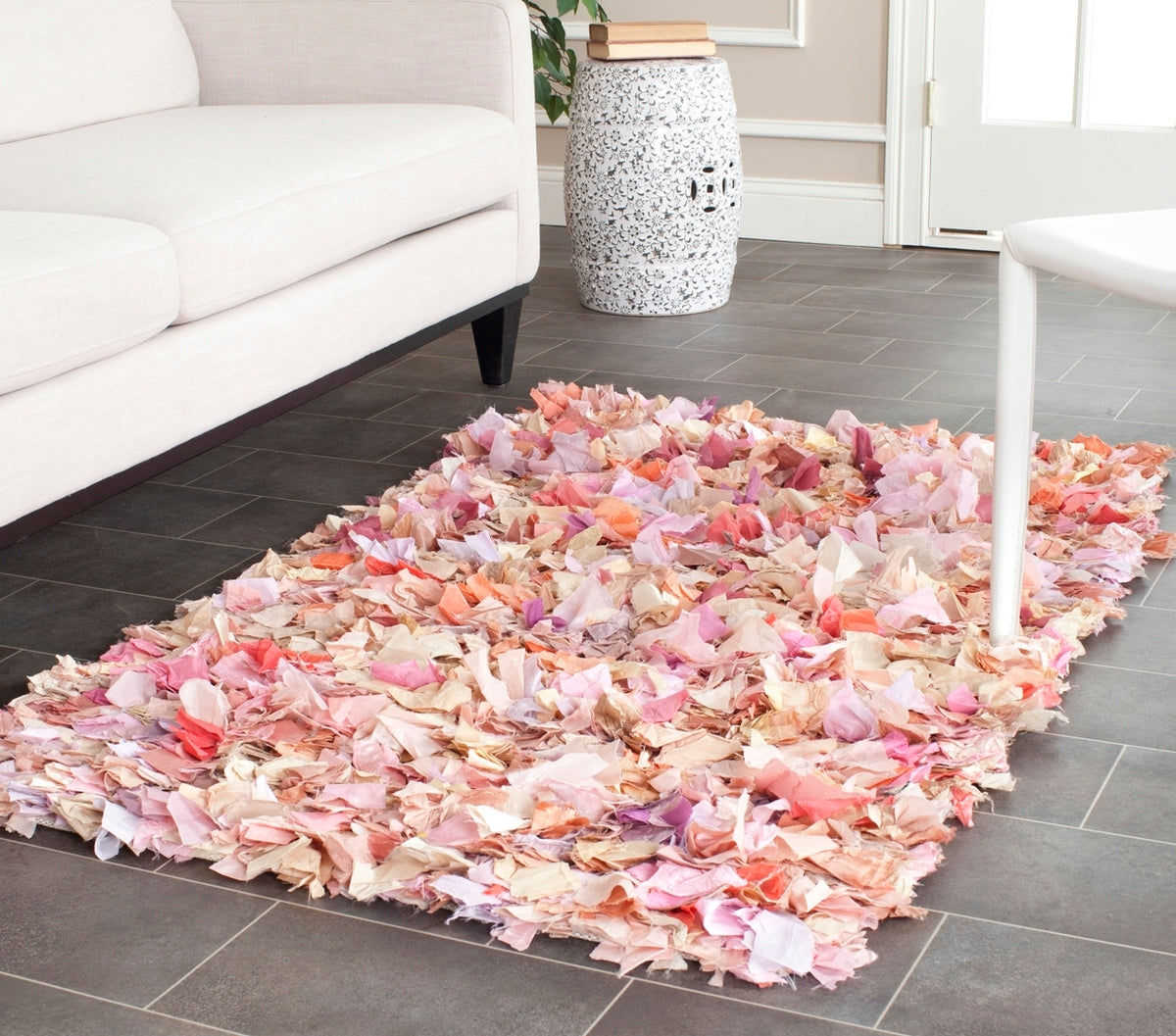 safavieh clearance rio shag sg951p ivory rug
