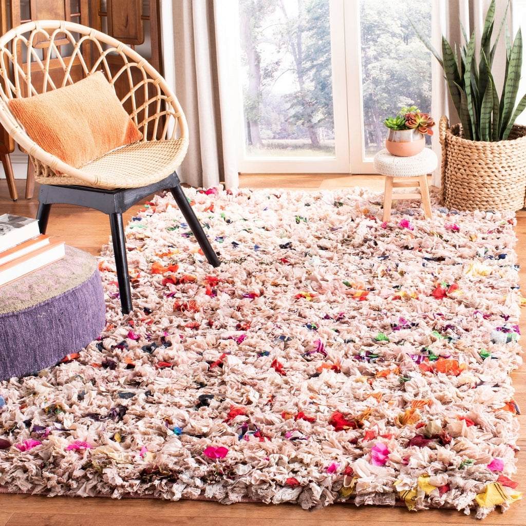 safavieh clearance rio shag sg951u blush rug